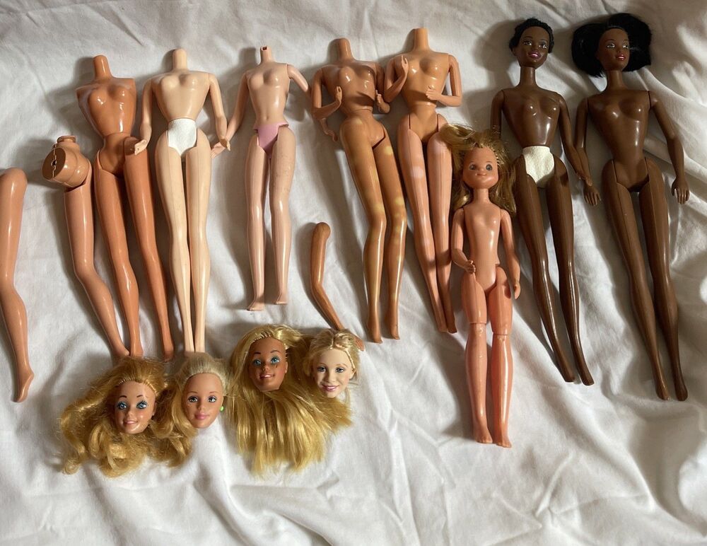 VTG Barbie 70s 80s 90s Lot Dolls Parts Mattel TLC Taiwan